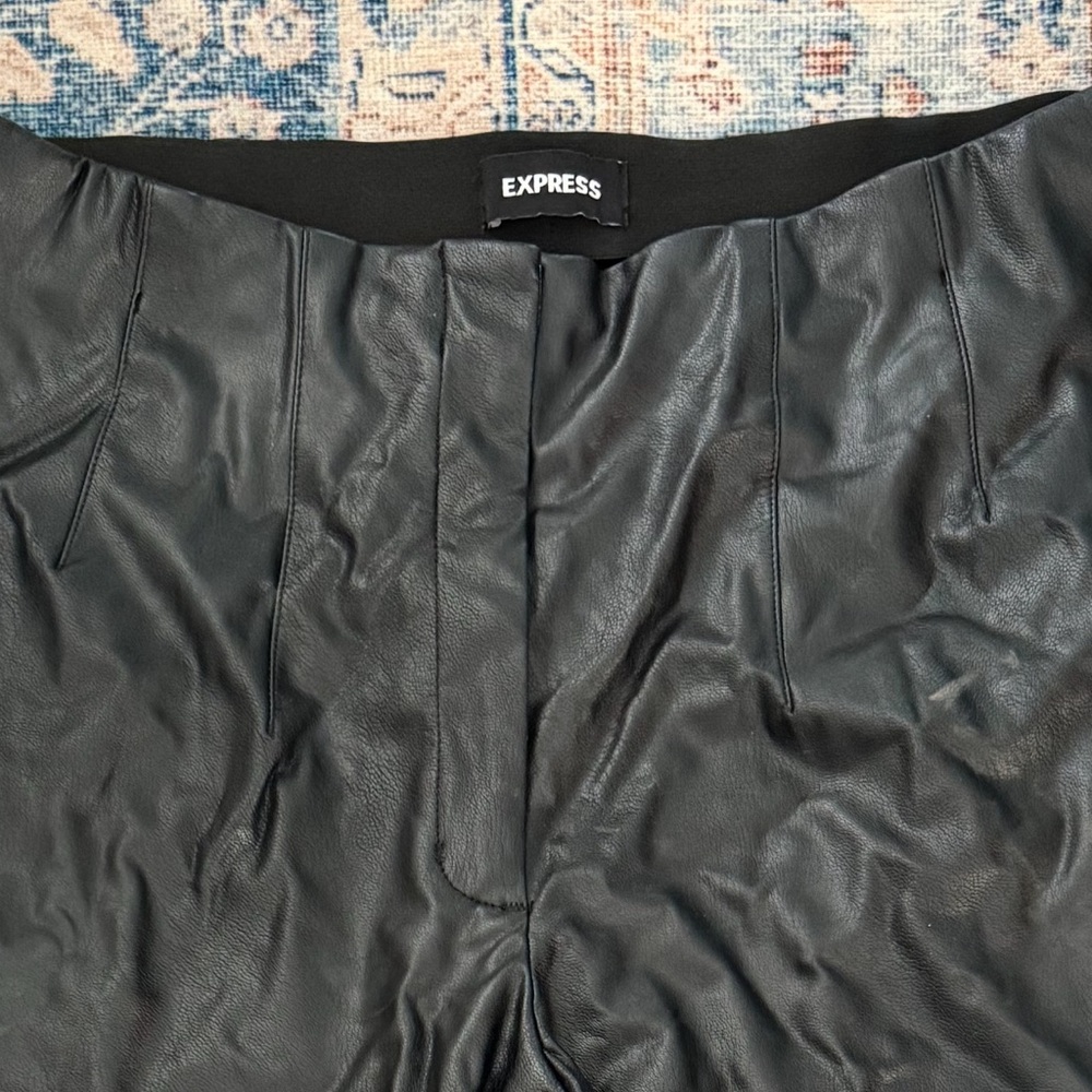 Express Women’s Black Leather Pants